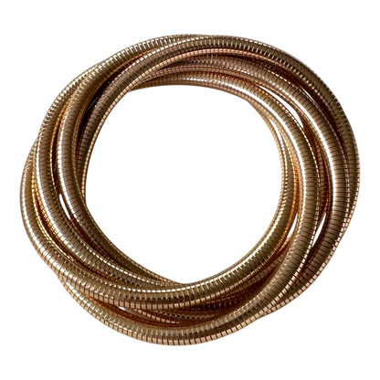 Rose Gold Alloy Stretch Bracelet