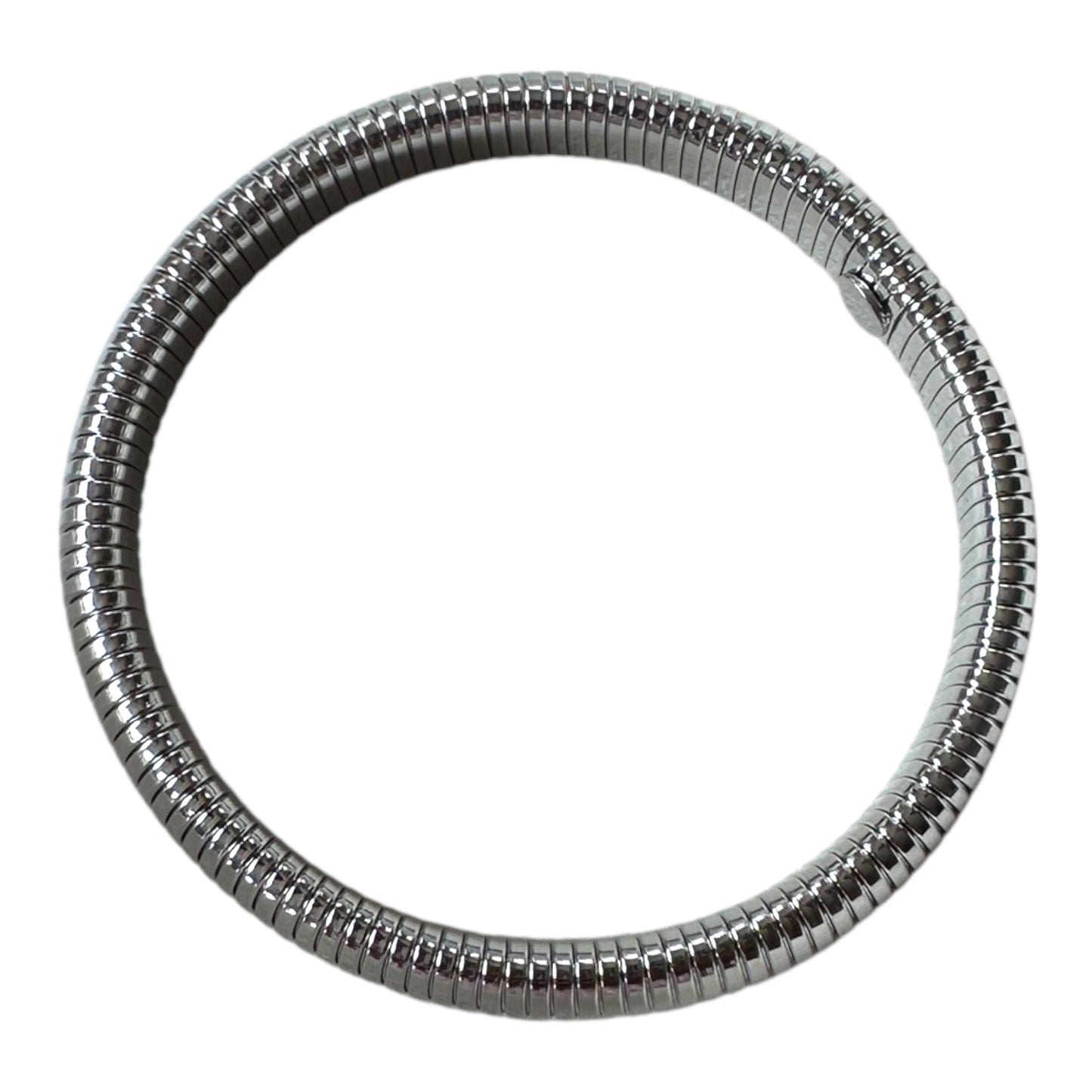 Silver Stainless Steel Segmented Unisex Bracelet