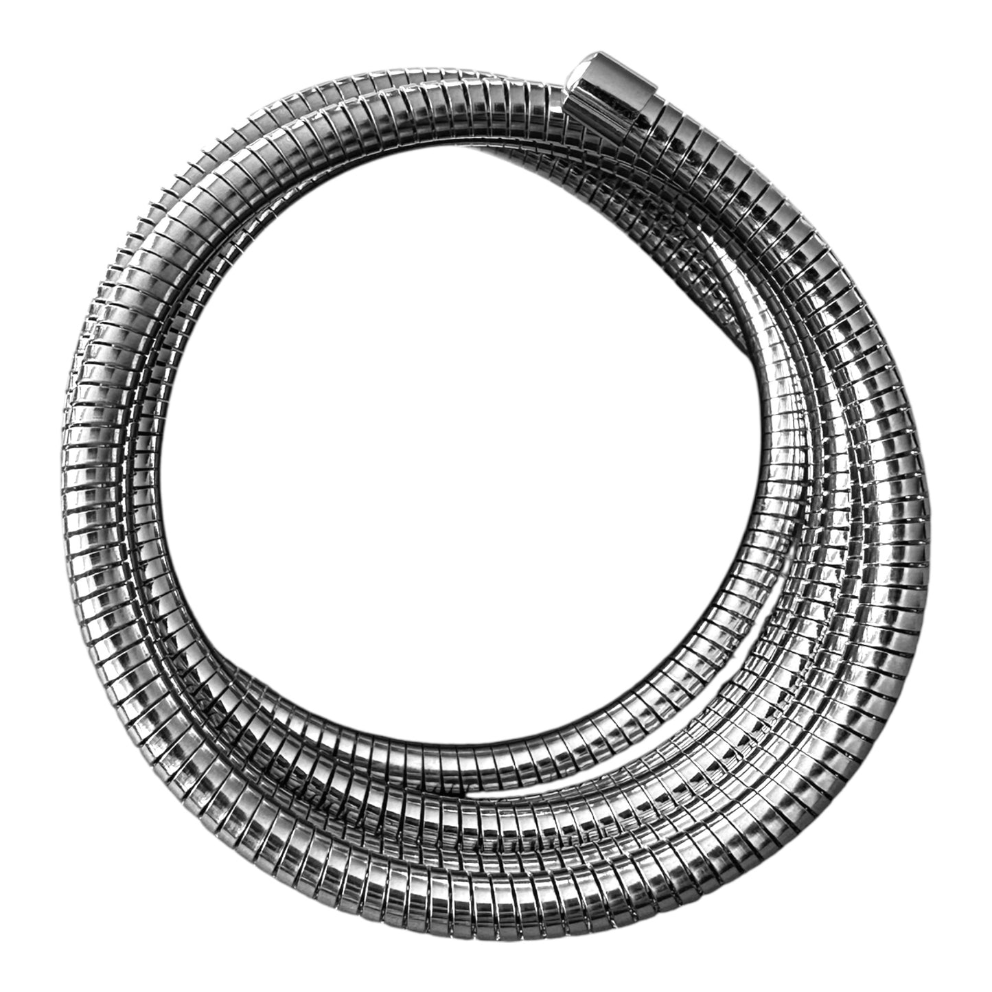 Stainless Steel Silver Spiral Flex Bracelet