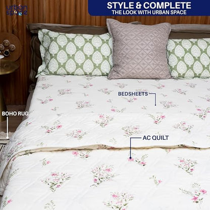 Cotton Blankets Double Bed, All Season Reversible AC Blanket 220 cm x 240 cm