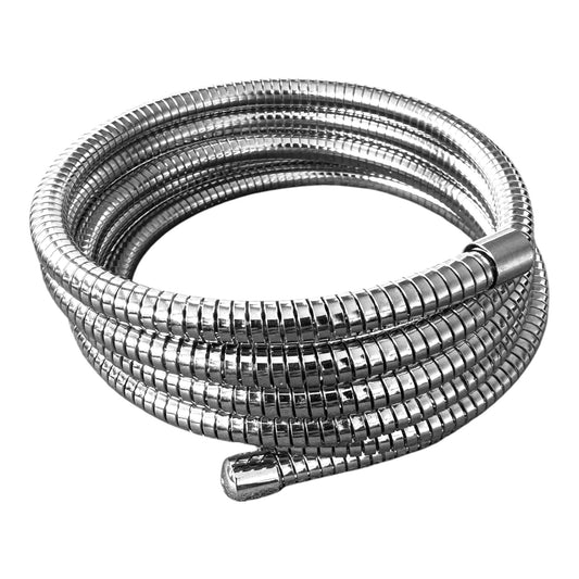 Stainless Steel Silver Spiral Flex Bracelet