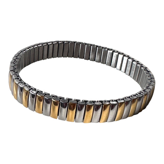 Gold and Silver Unisex Adjustable Bracelet