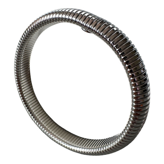 Silver Stainless Steel Segmented Unisex Bracelet