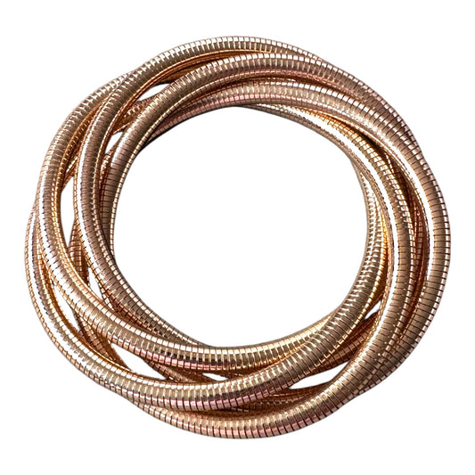 Rose Gold Alloy Stretch Bracelet