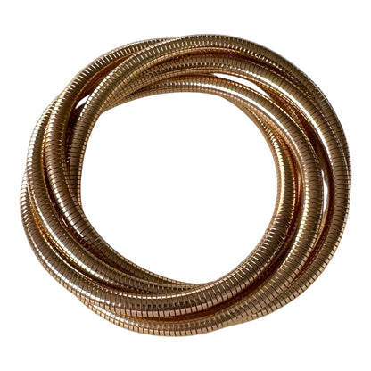 Rose Gold Alloy Stretch Bracelet