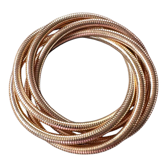 Rose Gold Alloy Stretch Bracelet
