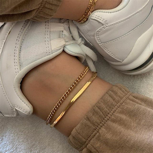 Set of Gold Anklets