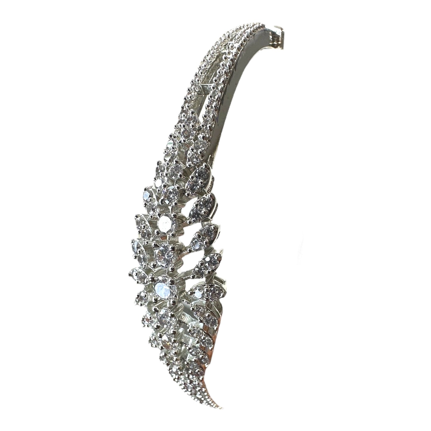 Luxury American Diamond Bracelet - Rhodium Plated
