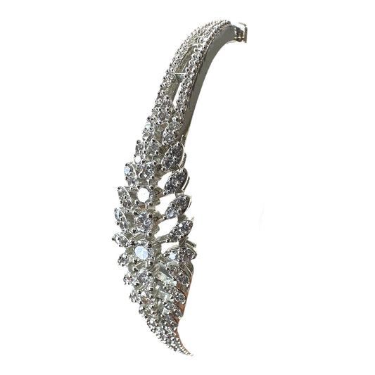 Luxury American Diamond Bracelet - Rhodium Plated