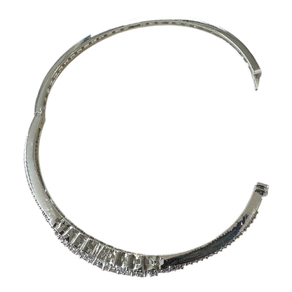 Luxury American Diamond Bracelet - Rhodium Plated