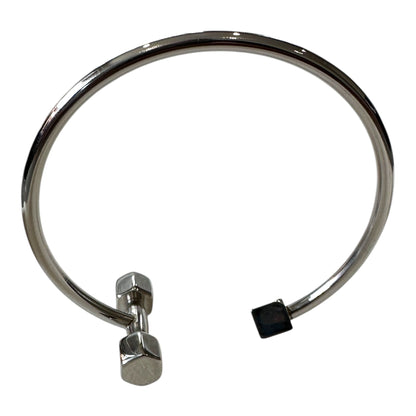 Geometric Stainless Steel Bracelet - Silver & Rose Gold plated