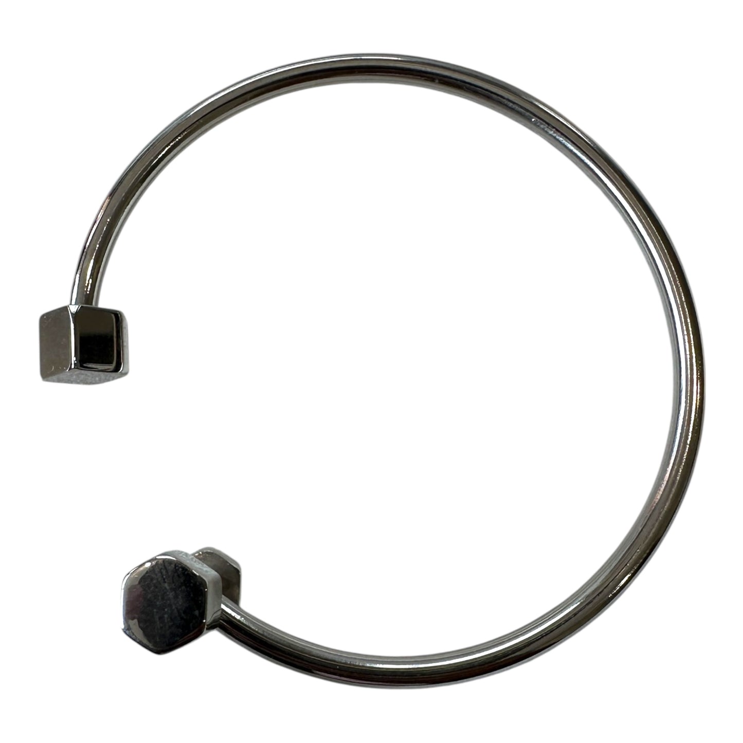Geometric Stainless Steel Bracelet - Silver & Rose Gold plated