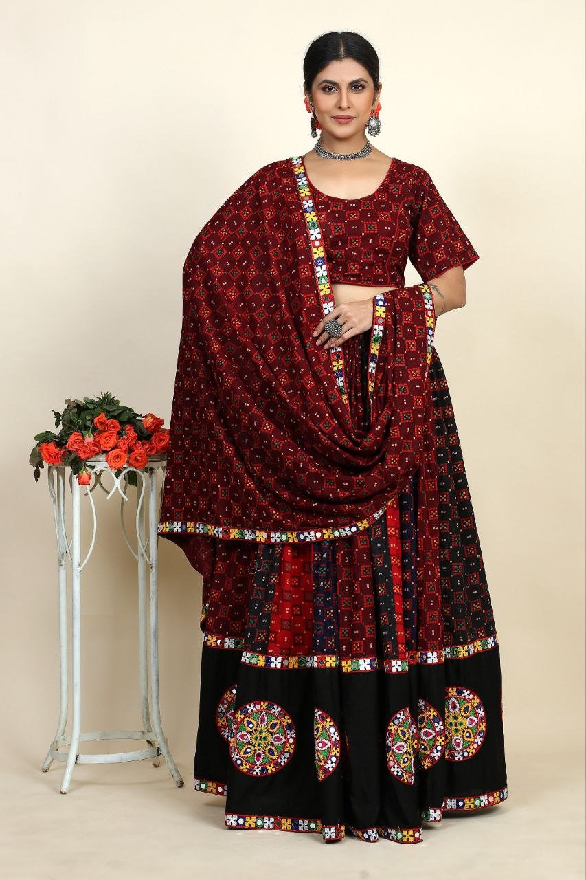 Exclusive Black Lehenga Choli For Women, Ready To Wear Lehenga, Indian Wedding Festival Party Wear Lehenga Fully Stitched, Chaniya Choli