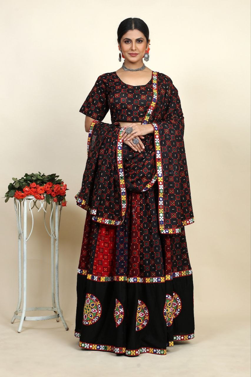 Exclusive Black Lehenga Choli For Women, Ready To Wear Lehenga, Indian Wedding Festival Party Wear Lehenga Fully Stitched, Chaniya Choli