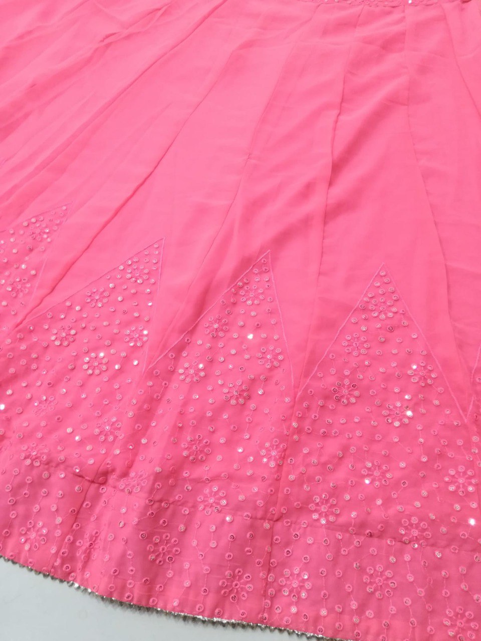 Beautiful Simple Sauber Georgette Wedding Wear Lehenga Choli
