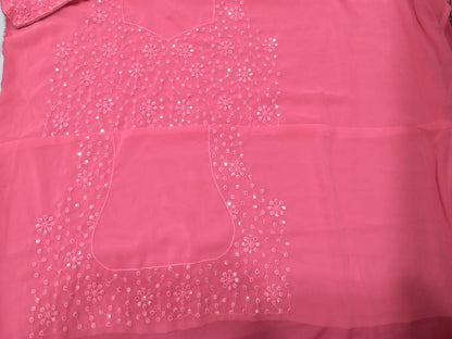 Beautiful Simple Sauber Georgette Wedding Wear Lehenga Choli