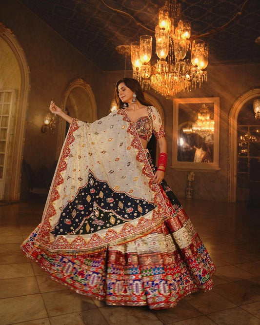 Women's Soft Butter Silk Semi-Stitched Lehenga Choli With Dupatta Set