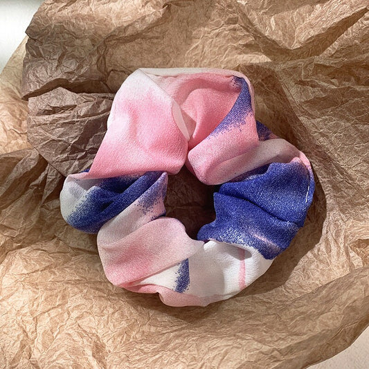 Multi color handmade scrunchie
